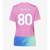 AC Milan Yunus Musah #80 Replica Third Shirt Ladies 2023-24 Short Sleeve